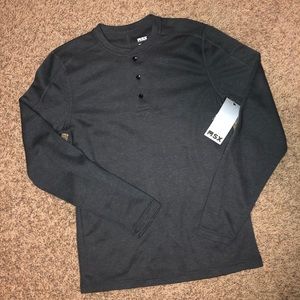 Mens Gray Wool Long Sleeve BNWT